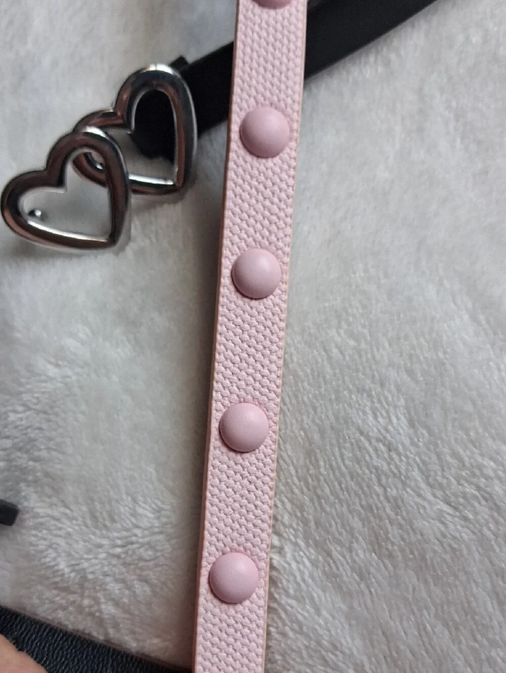 Girl's Slim Leather Belts - Black, Pink, Gray, Multicolor
